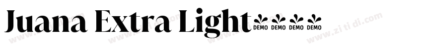 Juana Extra Light字体转换